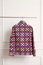 Geometric Pattern Textured Blouson view 2