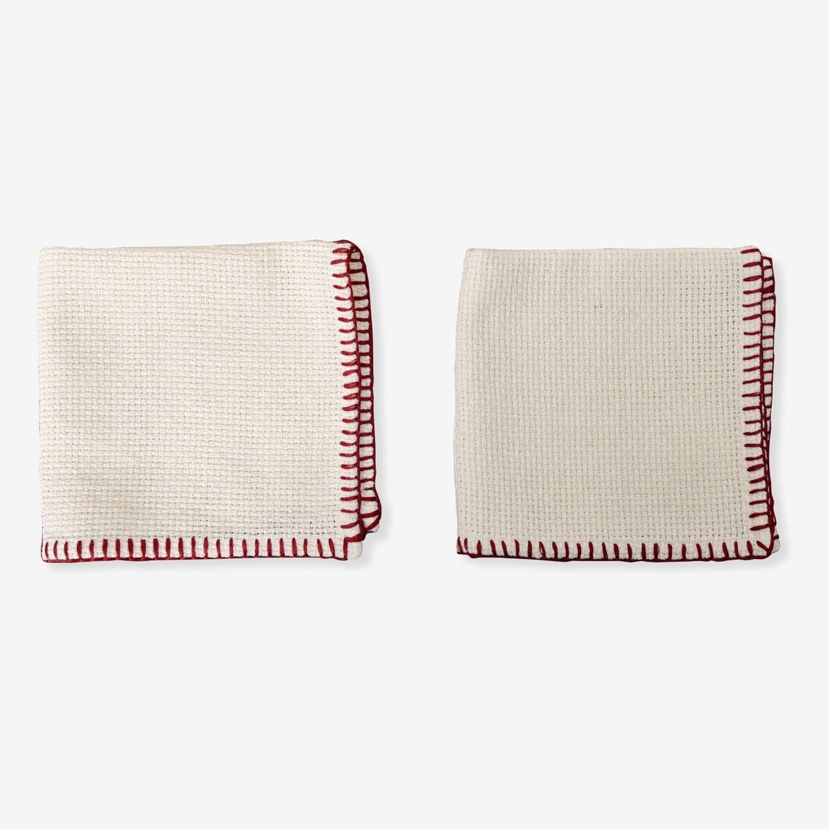 Blanket Stitch Embroidered Table Napkin - image 1