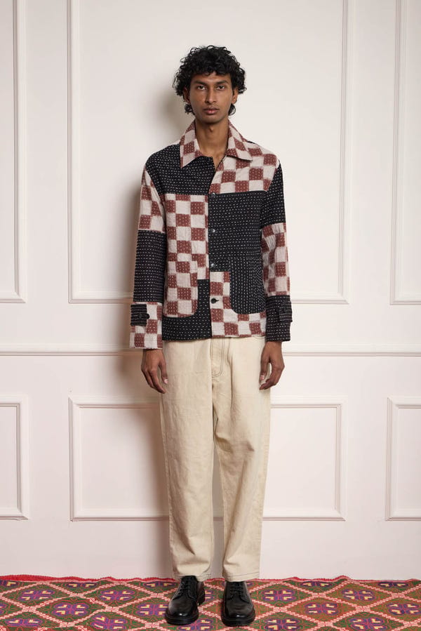 Harago — Ikat Kantha Quilted Jacket