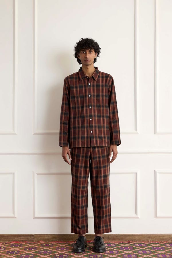 Harago — Handwoven Checks Shirt