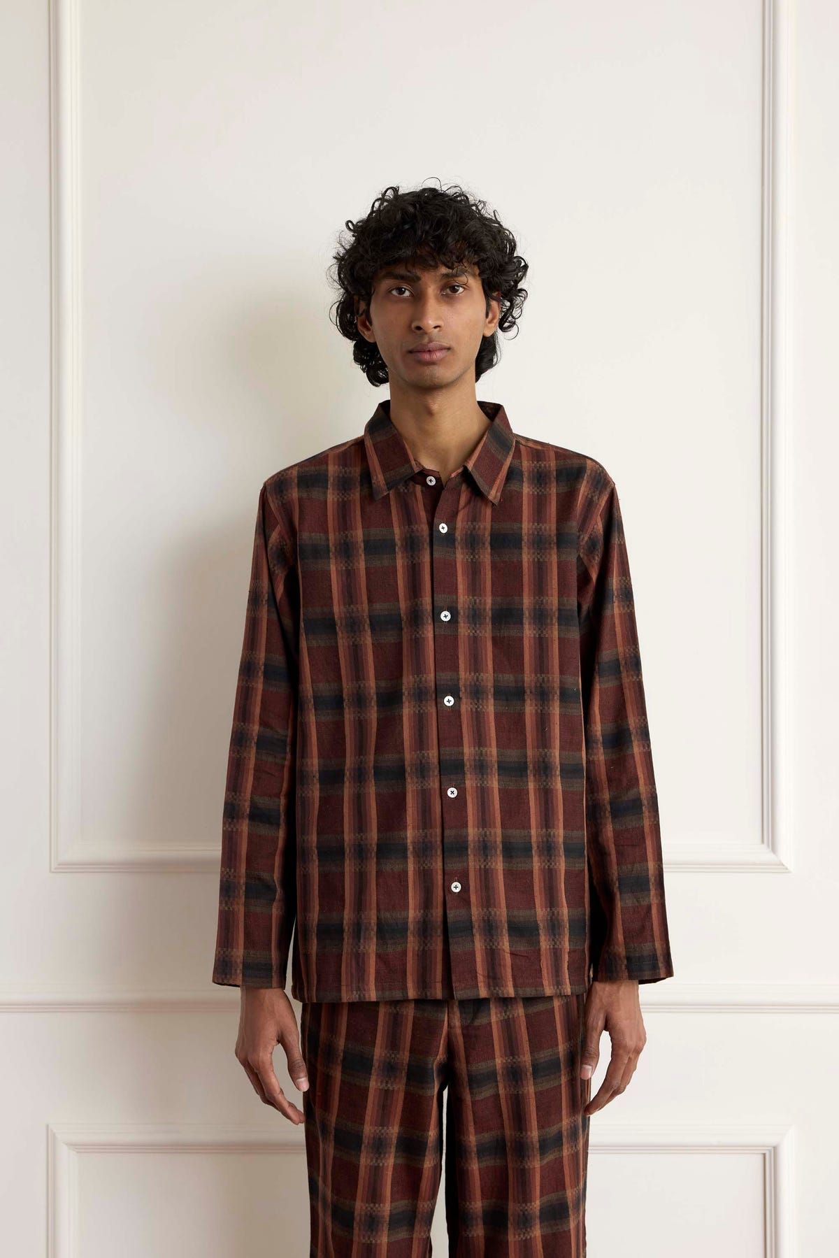 Handwoven Checks Shirt - image 3