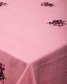 Rose Cross-Stitch Embroidered Tablecloth view 2