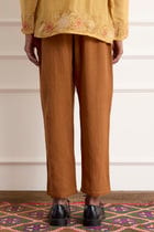 Brown Cotton Pants view 2