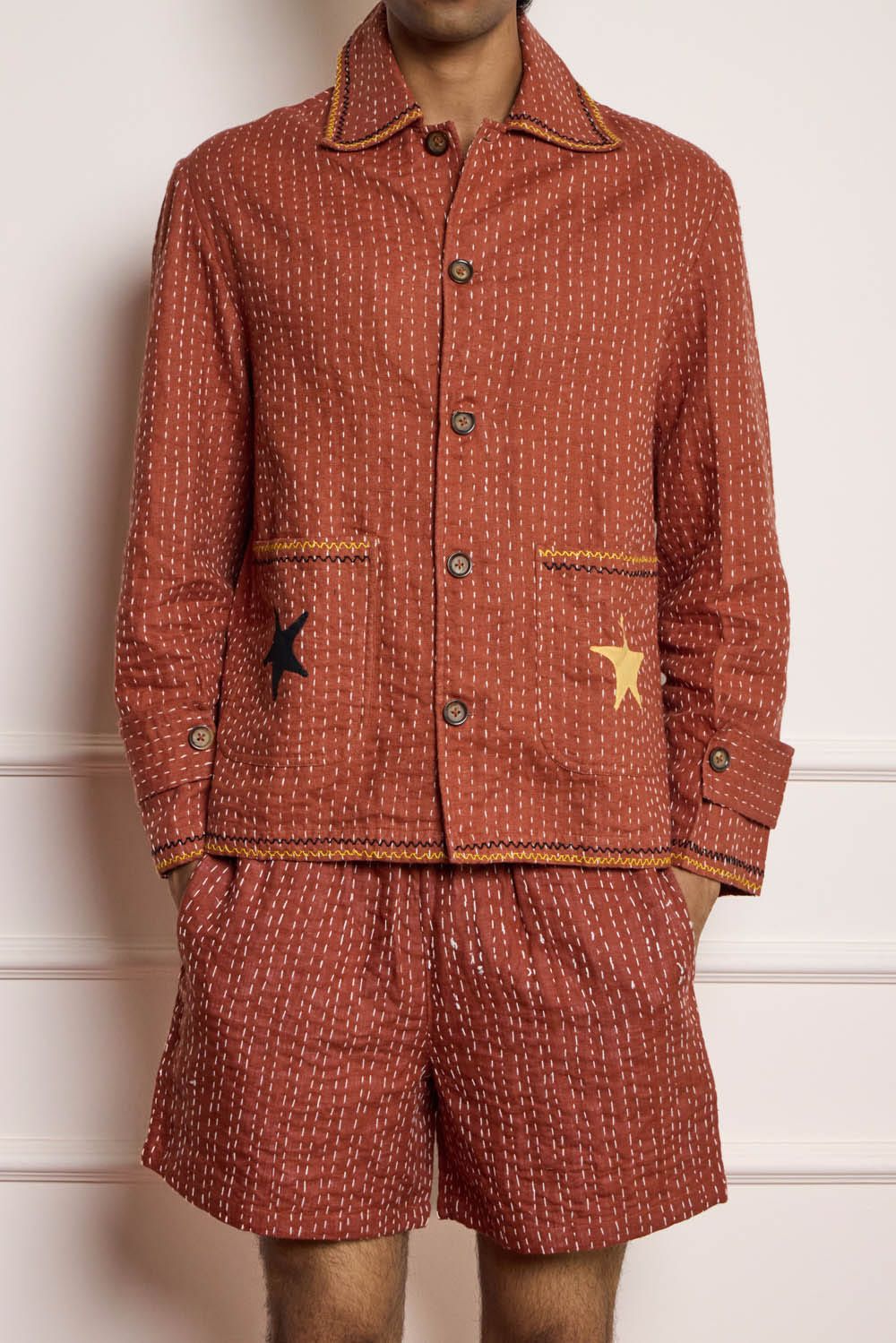 Applique Kantha Blouson Jacket - image 4