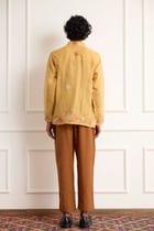 Mustard Long Sleeve Embroidered Shirt view 2