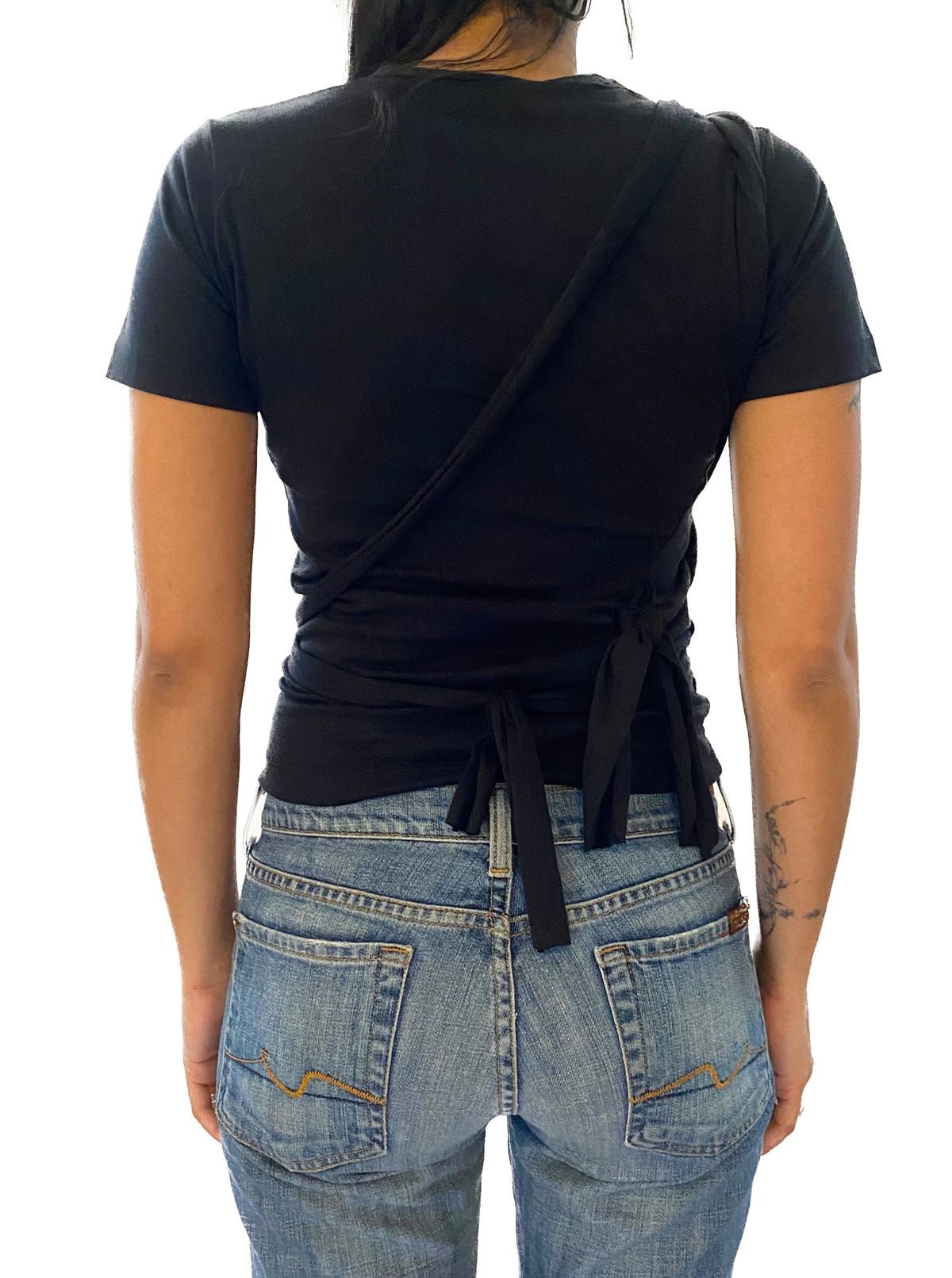 Anoo Tie Tee (Black) - image 2