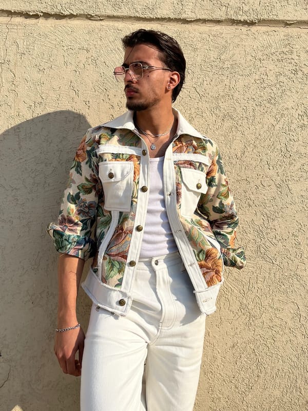 Inner Saints — White Vintage Jacket