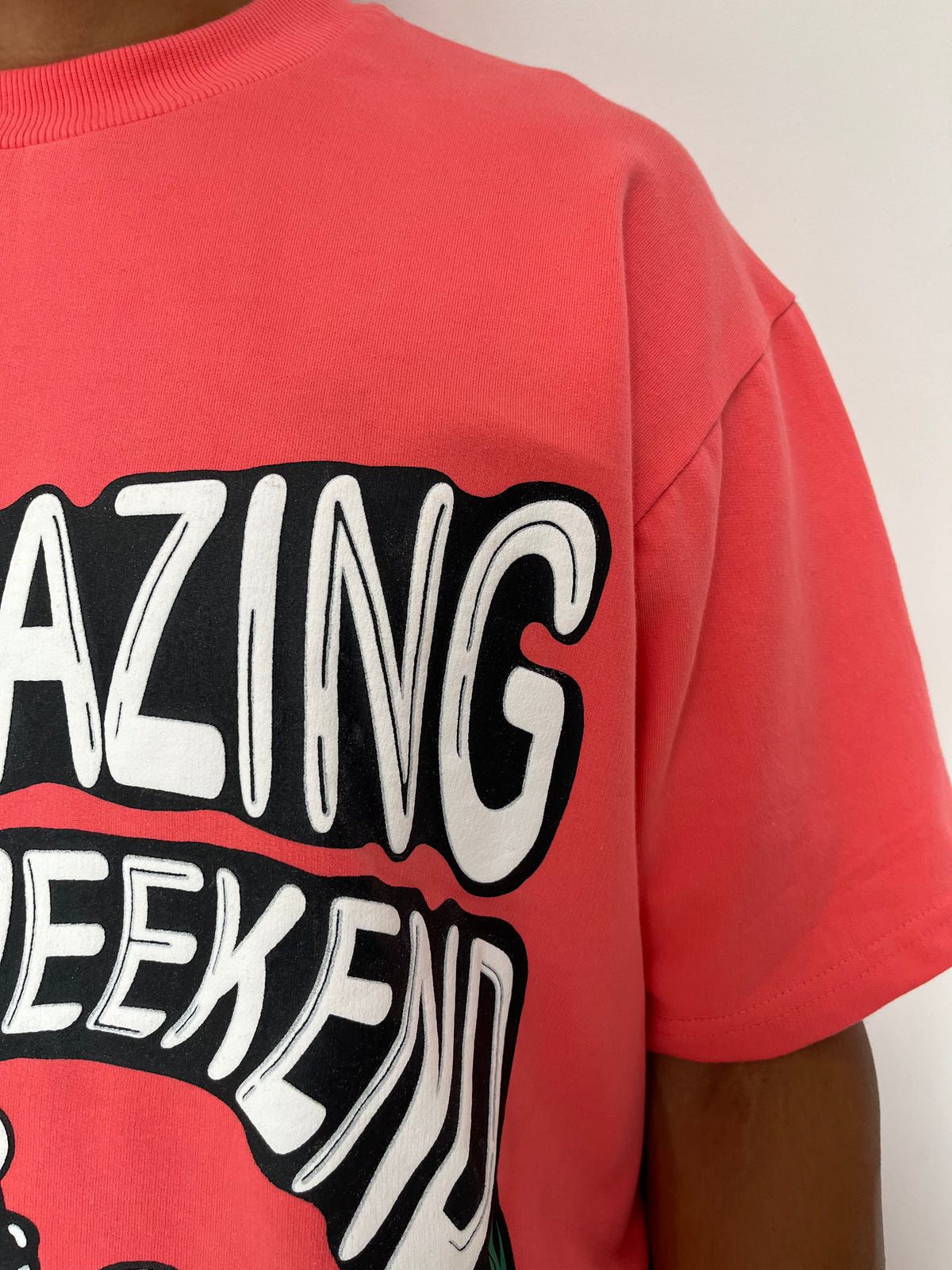 Stargazing Sunset Pink Oversized T-shirt - image 2