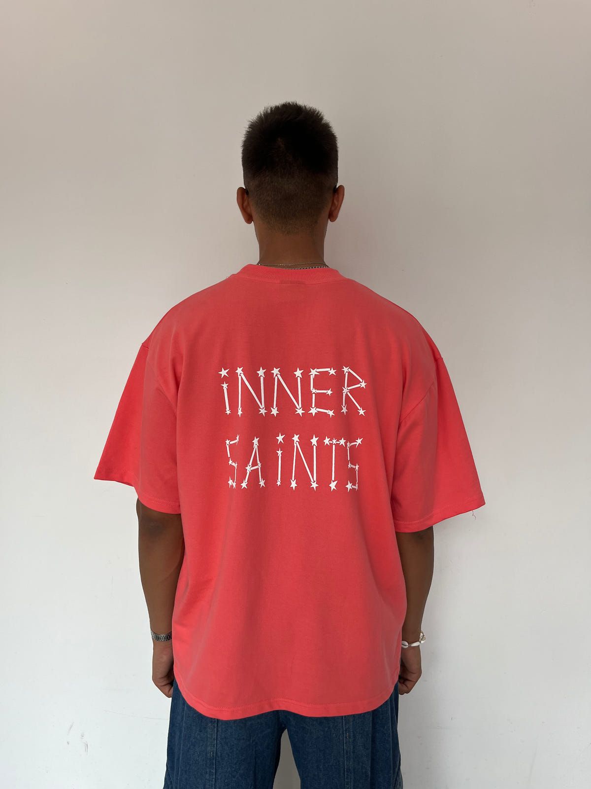 Stargazing Sunset Pink Oversized T-shirt - image 3