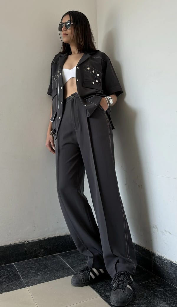 Inner Saints — Dark Grey Co-ord Set