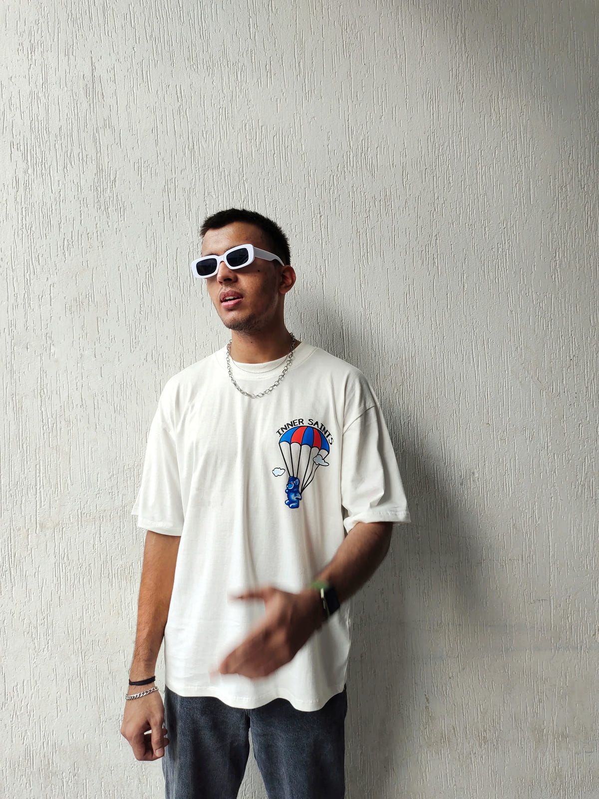 Youth Influencer White Oversized Tshirt - image 1