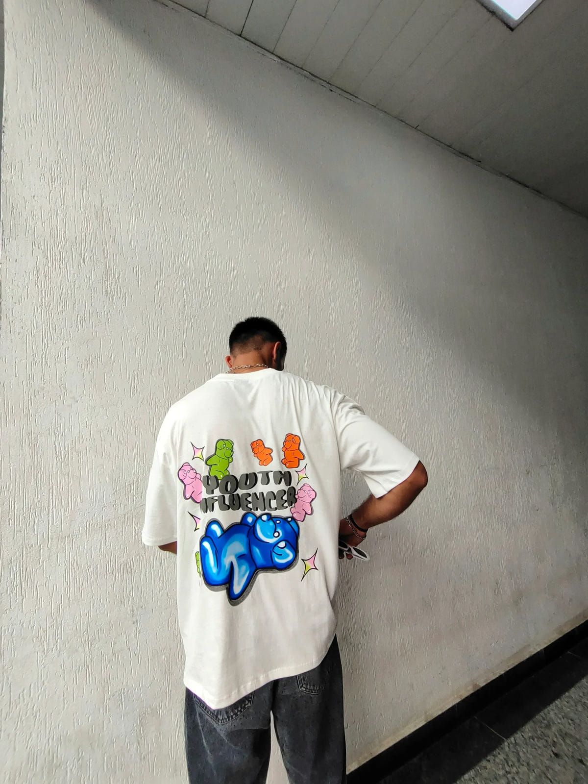 Youth Influencer White Oversized Tshirt - image 3