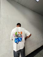 Youth Influencer White Oversized Tshirt view 3