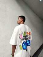 Youth Influencer White Oversized Tshirt view 4
