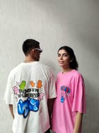 Youth Influencer White Oversized Tshirt view 5
