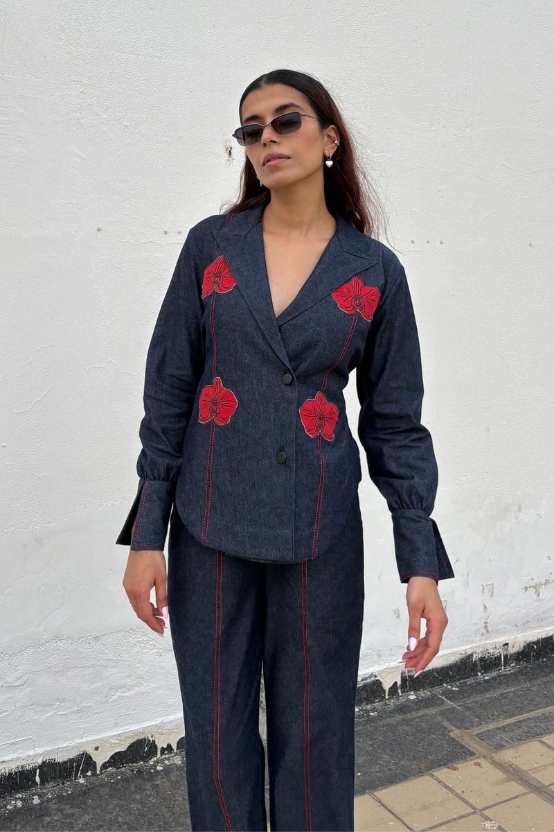 Orchid Blue Denim Set
