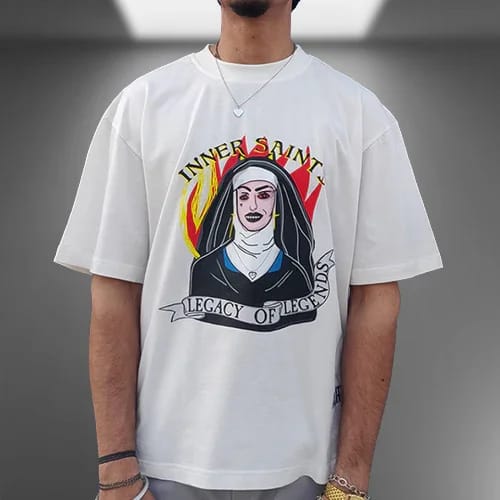 Inner Saints — Legacy Of Legands Oversized White T-shirt