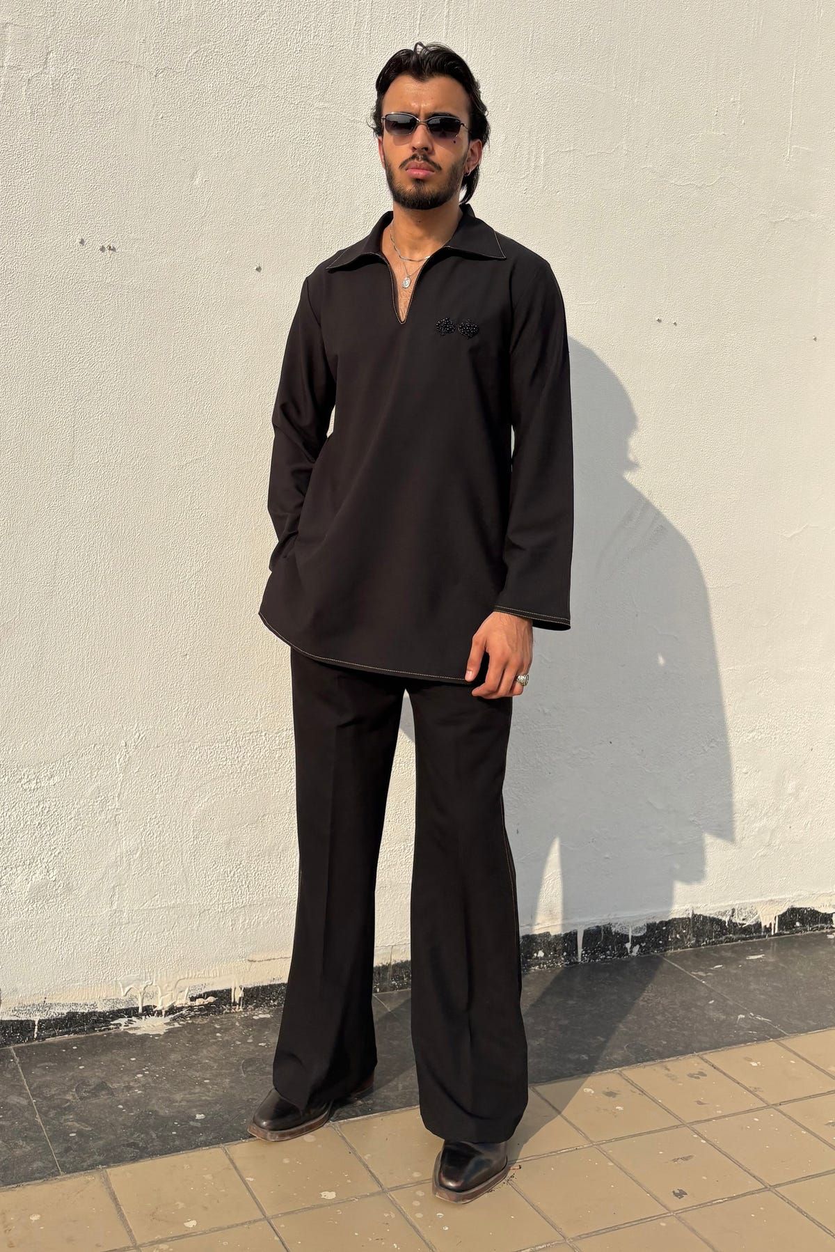 Black Classic Kurta Co-ord - image 1