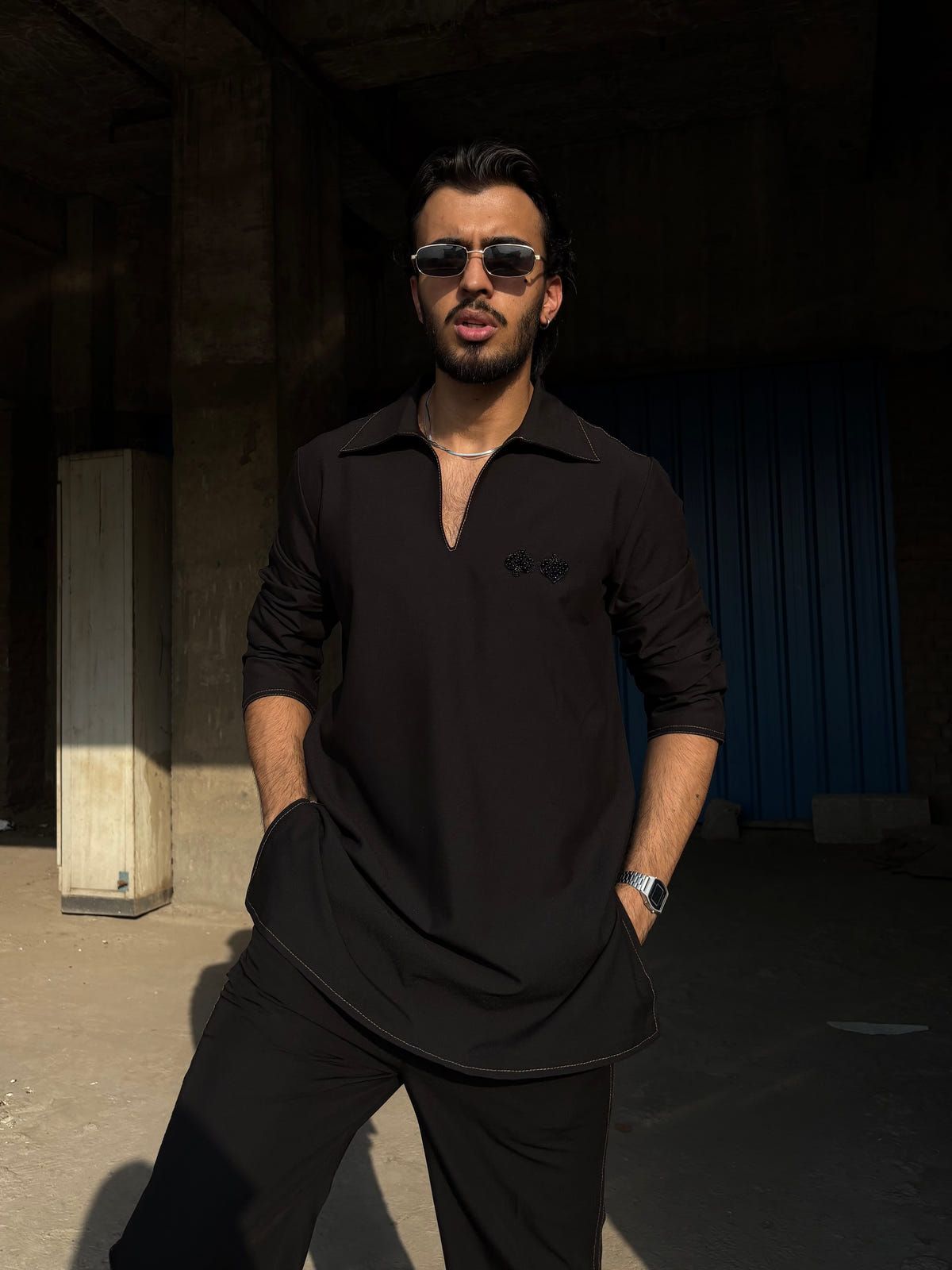Black Classic Kurta Co-ord - image 2
