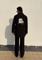 Black Classic Kurta Co-ord view 3