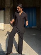 Black Classic Kurta Co-ord view 6