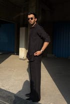Black Classic Kurta Co-ord view 7