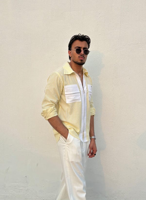 Inner Saints — Yellow Stripe Shirt