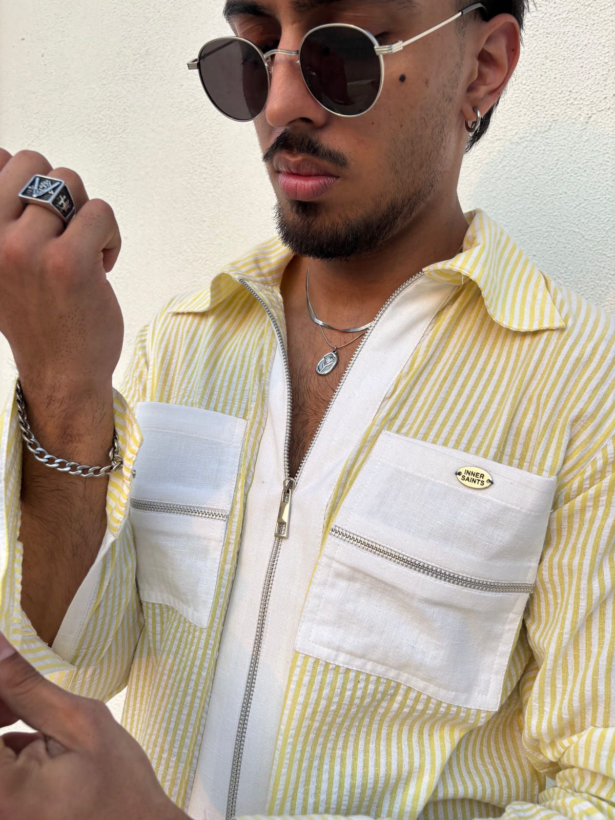 Yellow Stripe Shirt - image 7