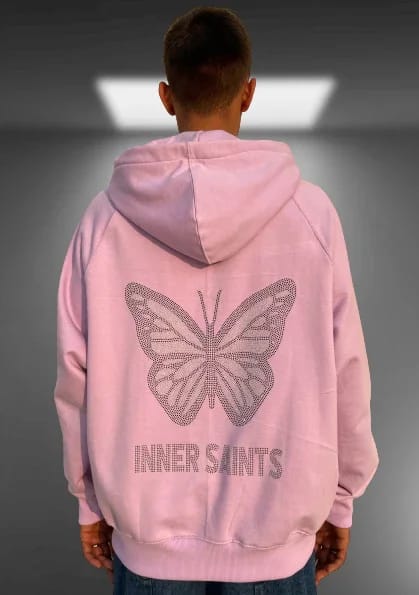 Inner Saints — Butterfly  Lavender Oversized Hoodie