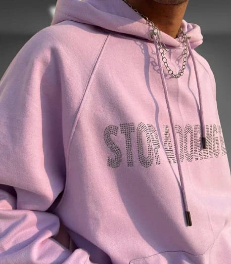 Inner Saints — Butterfly  Lavender Oversized Hoodie