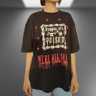 People Are Poision Oversized Black T-shirt view 2