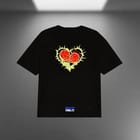 People Are Poision Oversized Black T-shirt view 3