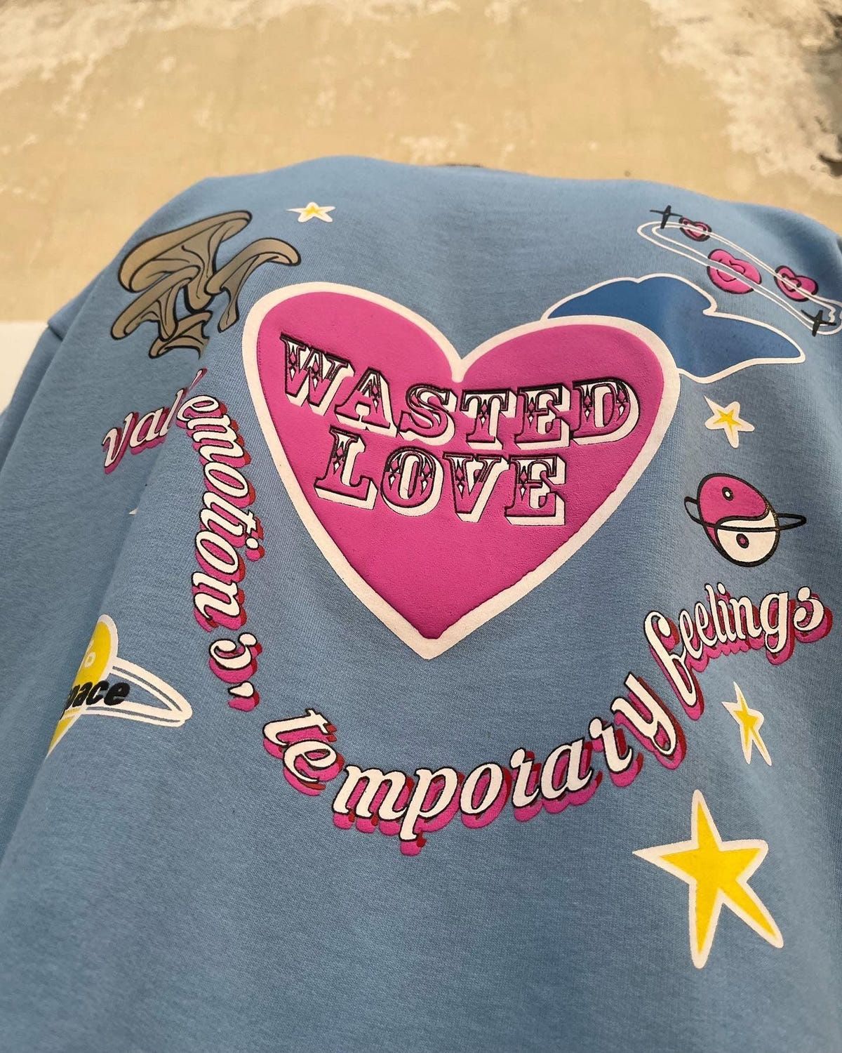 Wasted Love Light Blue Oversized Tshirt - image 2