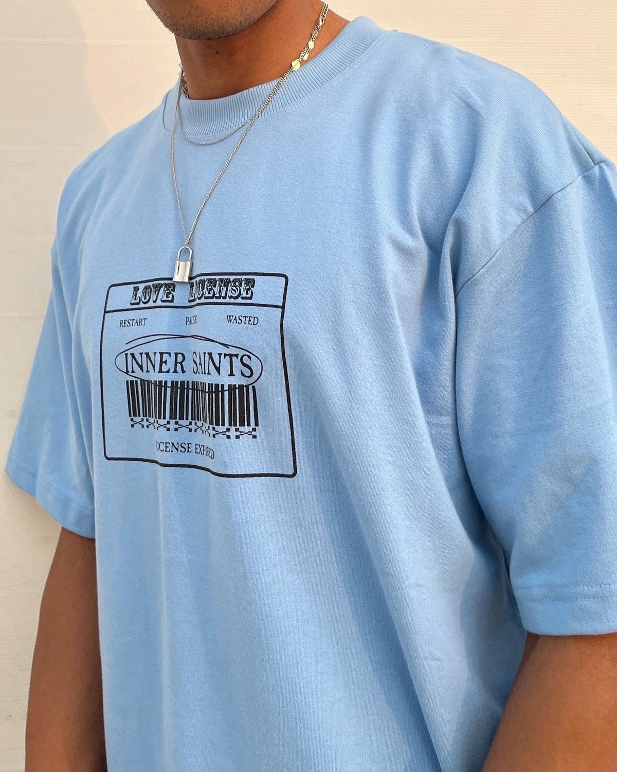 Wasted Love Light Blue Oversized Tshirt - image 4