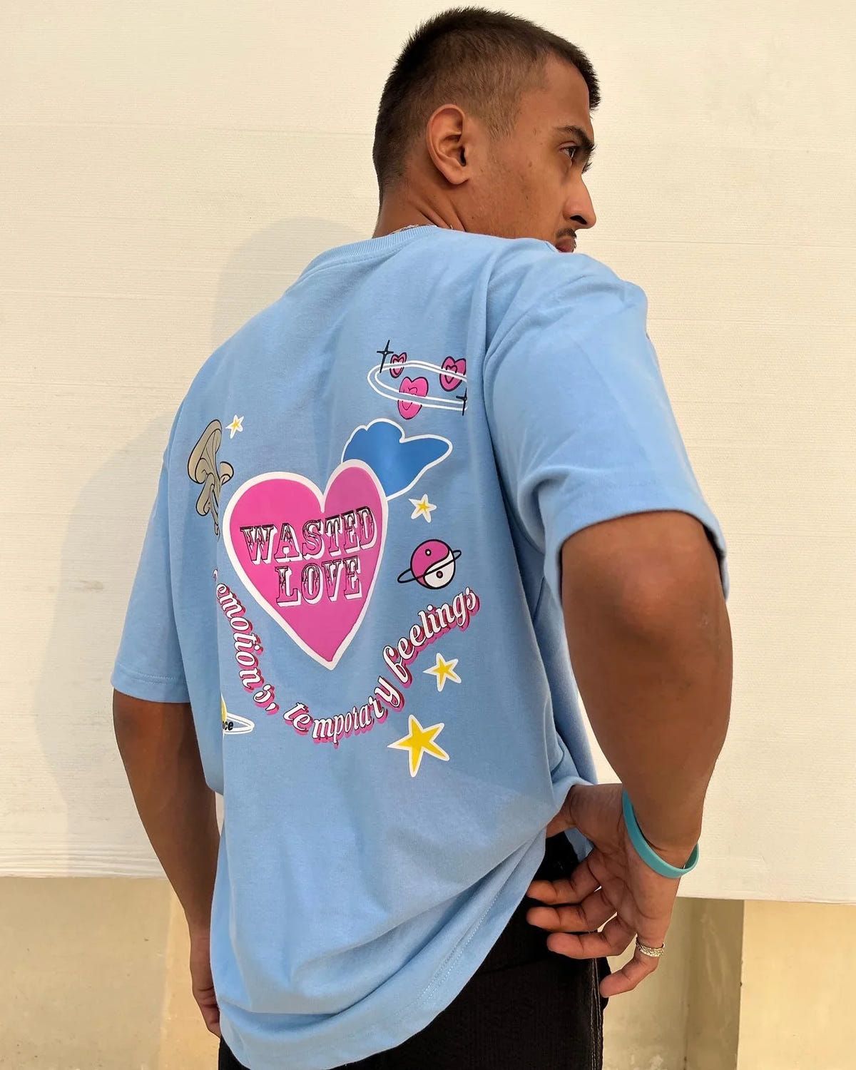 Wasted Love Light Blue Oversized Tshirt - image 5