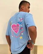 Wasted Love Light Blue Oversized Tshirt view 5