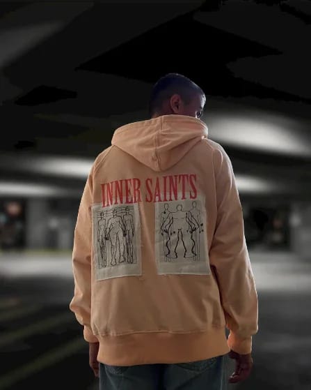 Conscious Existence Peach Oversized Hoodie - image 4