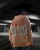 Conscious Existence Peach Oversized Hoodie view 4