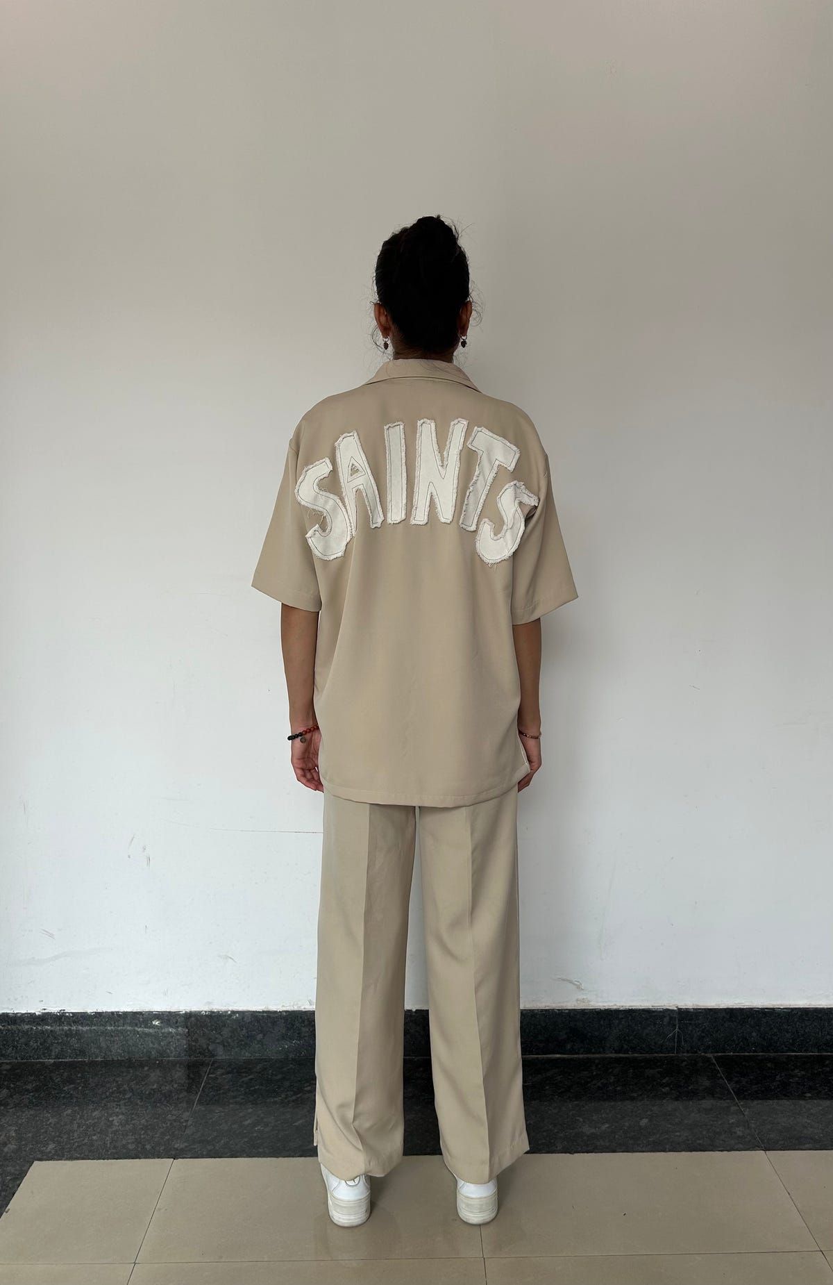 Beige Shirt & Pant Co-ord Set - image 3