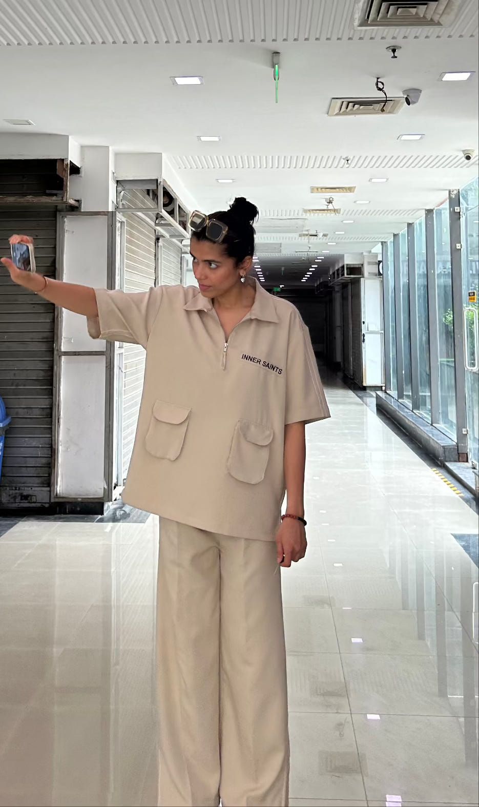 Beige Shirt & Pant Co-ord Set - image 5