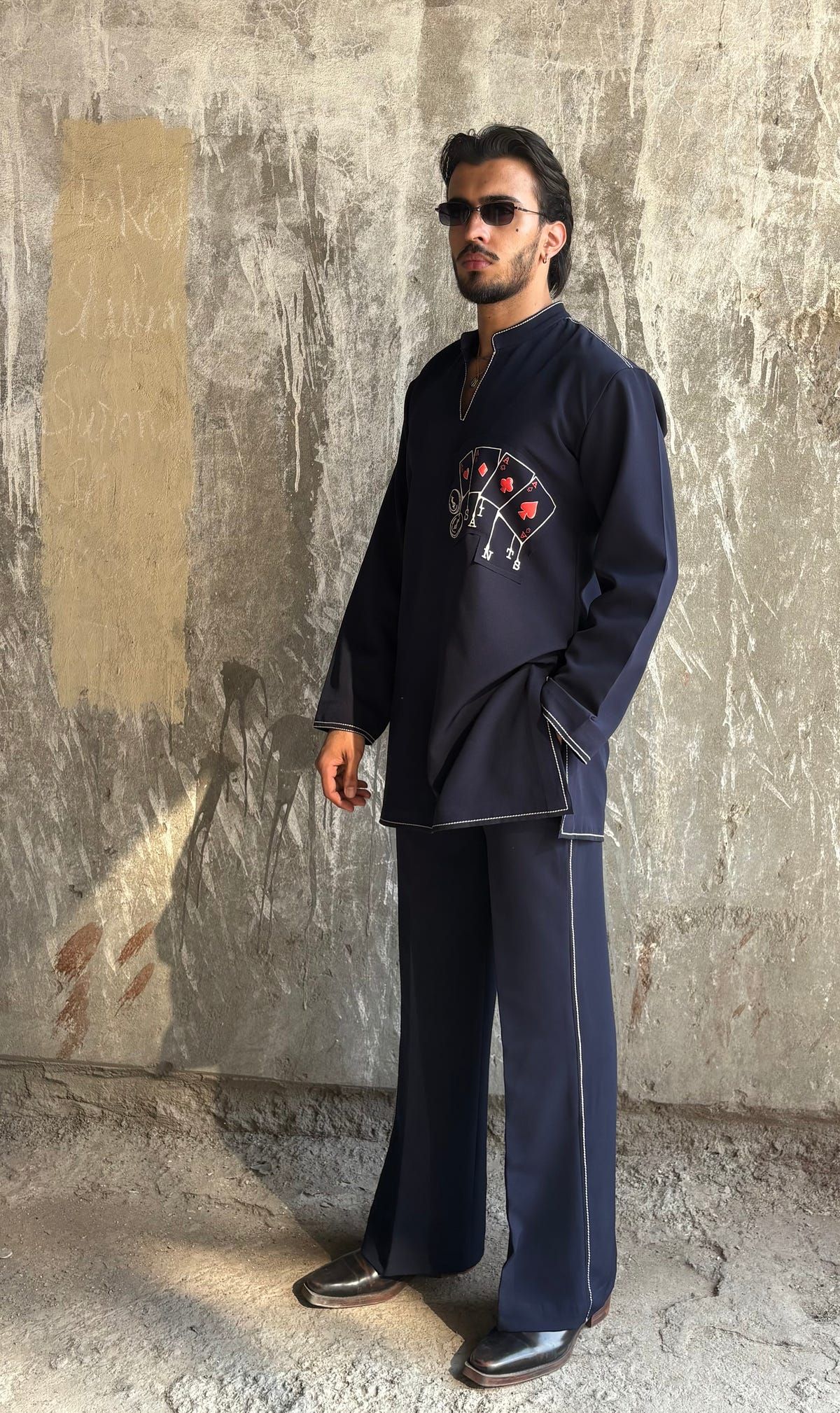 Navy Blue Classic Kurta Co-ord - image 2