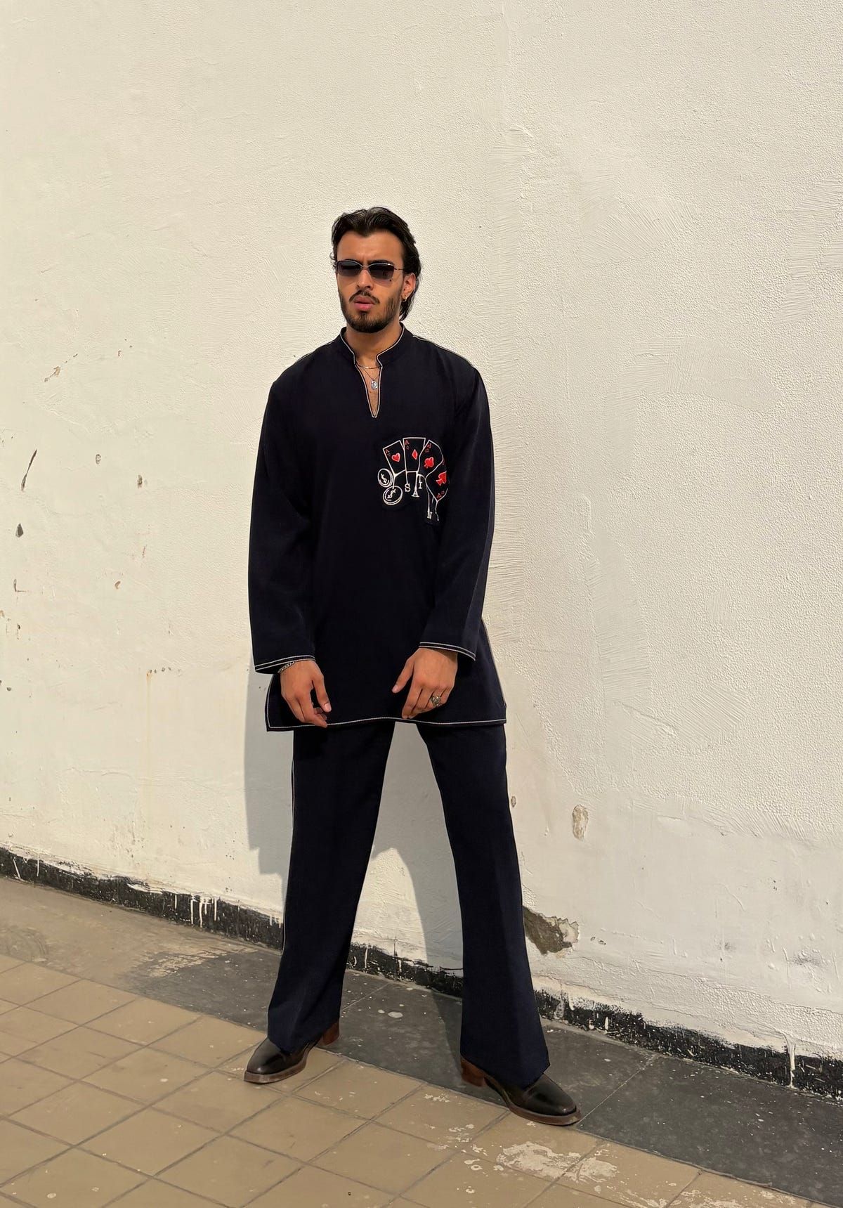 Navy Blue Classic Kurta Co-ord - image 6