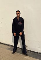 Navy Blue Classic Kurta Co-ord view 6