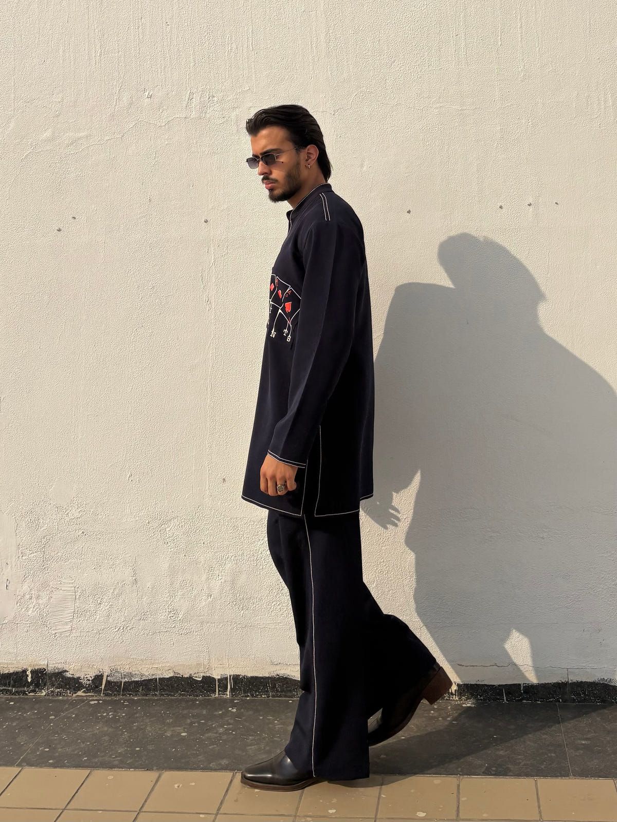 Navy Blue Classic Kurta Co-ord - image 7