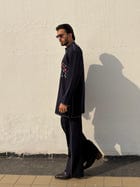 Navy Blue Classic Kurta Co-ord view 7