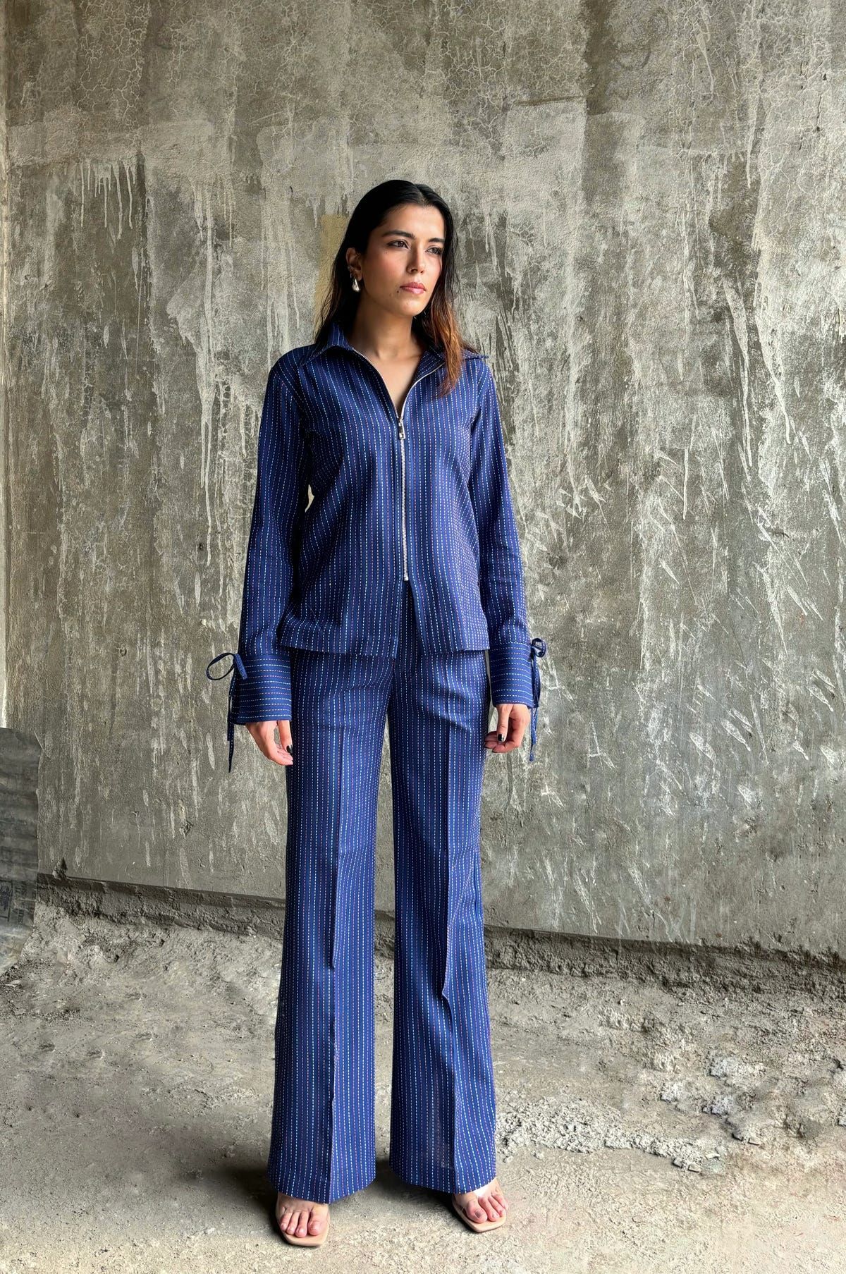 Blue Threadwork Co-ord Set - image 1
