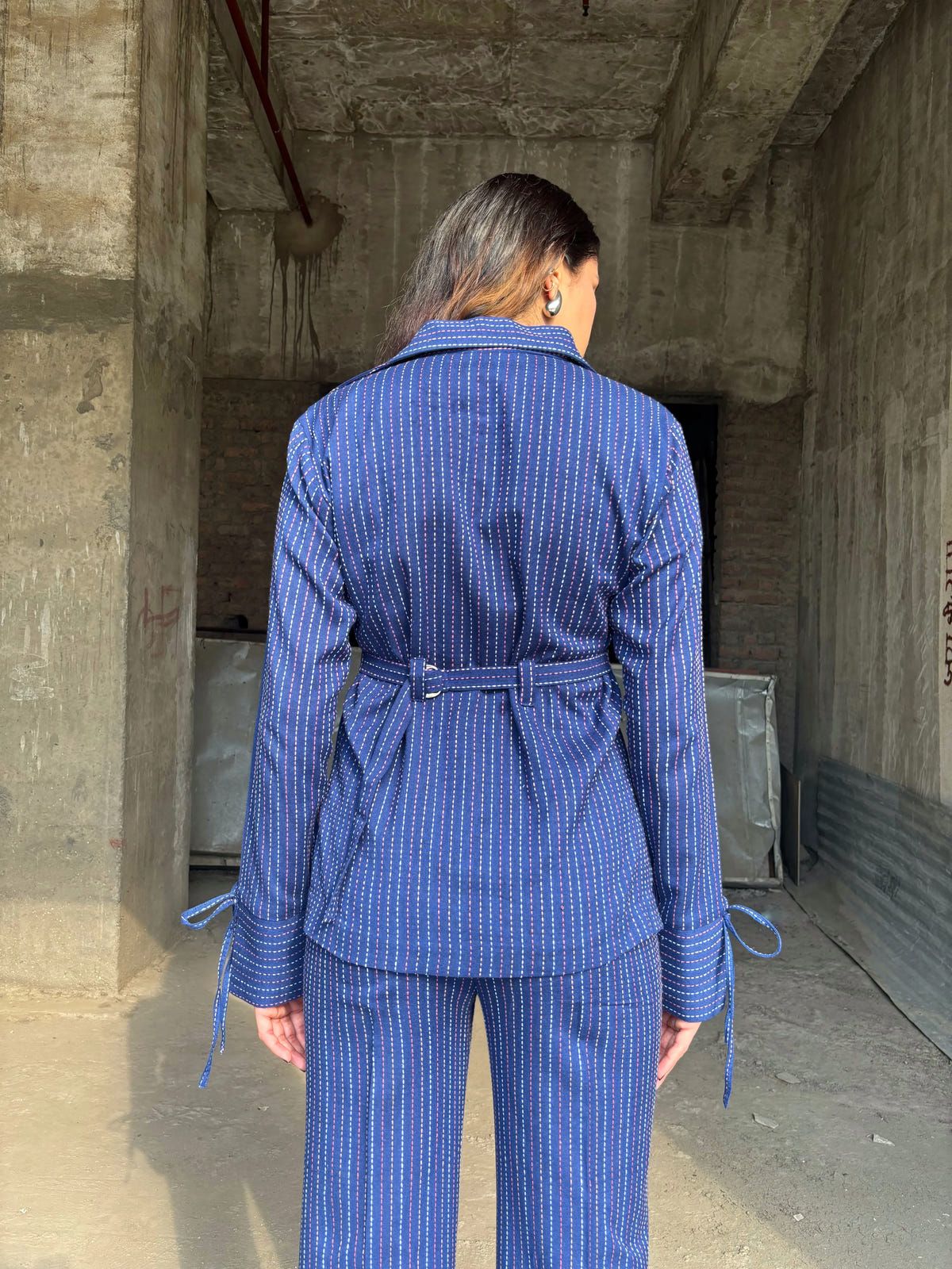 Blue Threadwork Co-ord Set - image 4
