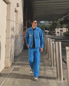 AZURE BLUE JACKET & PANTS SET view 2