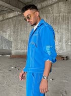 AZURE BLUE JACKET & PANTS SET view 8