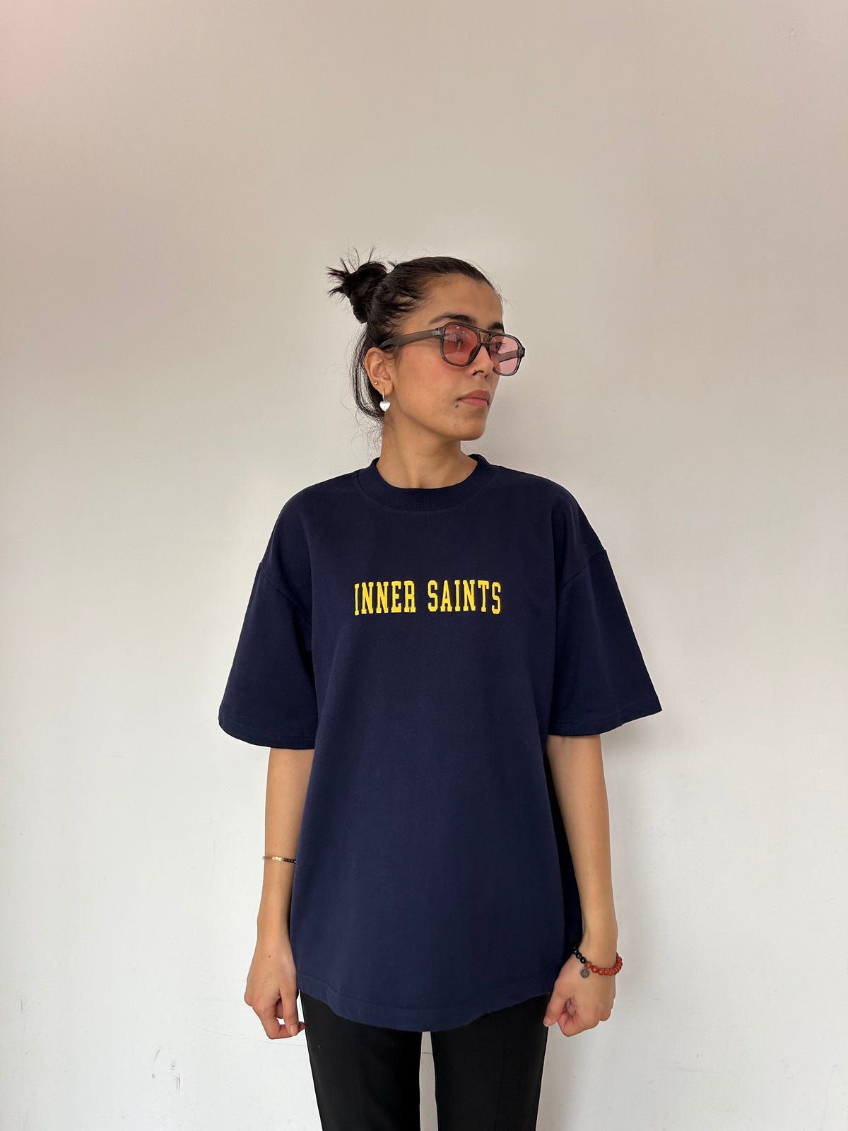 Swords & A Rose Navy Blue Oversized Tshirt - image 1